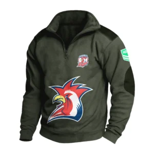 Sport Fan Stand-up Collar Sweatshirt For Sport Lover HVN1237SR081525 - Army Green