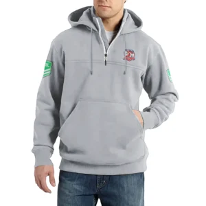 Sport Fan Casual Stand Up Collar Hoodie For Sport Lover HVN1237SR081525 - Light Gray