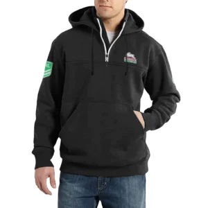 Sport Fan Casual Stand Up Collar Hoodie For Football Lover HVN1237SS081525 - Black