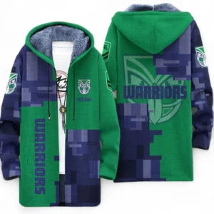 New Zealand Warriors Fans Gift Fleece Windbreaker Jacket, All Over Print Fleece Windbreaker Jacket For Sport Fan, Custom Name NRL184080225117