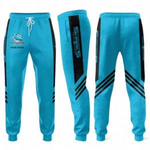 Cronulla Sharks Fans Gift Sweatpants, All Over Print Sweatpants For Sport Fan, Custom Name NRL187080225447