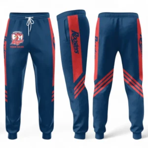 Sydney Roosters Fans Gift Sweatpants, All Over Print Sweatpants For Sport Fan, Custom Name NRL187080225448