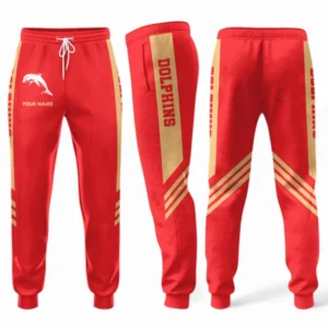 Redcliffe Dolphins Fans Gift Sweatpants, All Over Print Sweatpants For Sport Fan, Custom Name NRL187080225450