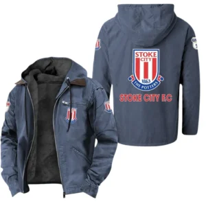 Football Fans Gift Hooded And Flannel Hoodie, Sweatshirt Exclusive Logo EPL134090925123-Navy Blue