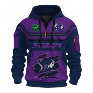 Rugby League Football Fans Gift Hoodie Half Zip 3D, All Over Print 3D Half-Zip Hoodie, Custom Name NRL205090925007-Style 2