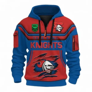 Rugby League Football Fans Gift Hoodie Half Zip 3D, All Over Print 3D Half-Zip Hoodie, Custom Name NRL205090925009-Style 2