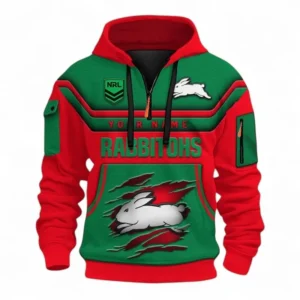 Rugby League Football Fans Gift Hoodie Half Zip 3D, All Over Print 3D Half-Zip Hoodie, Custom Name NRL205090925013-Style 1