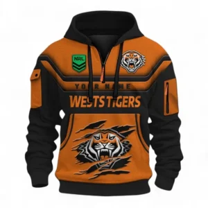 Rugby League Football Fans Gift Hoodie Half Zip 3D, All Over Print 3D Half-Zip Hoodie, Custom Name NRL205090925016-Style 2